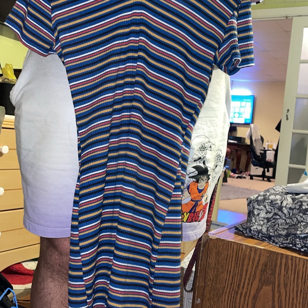 Striped Multicolor Stretchy Dress